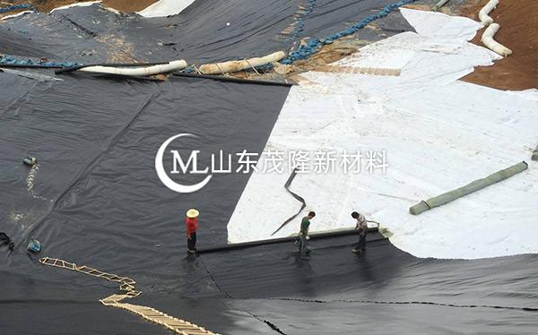 《菏澤曹縣垃圾發(fā)電廠》土工布、土工膜施工